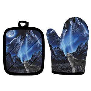 Animal Print/s Insulated Oven/Microwave Mitt Sets. (Winter Clearance)